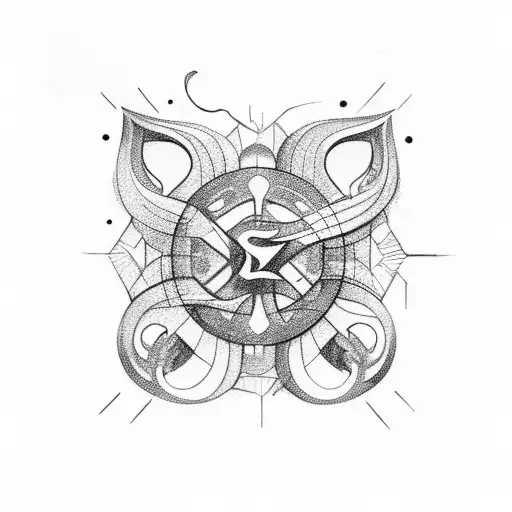 sol com linhas tortas  tattoo design idea