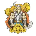 thor and odin tattoo design idea