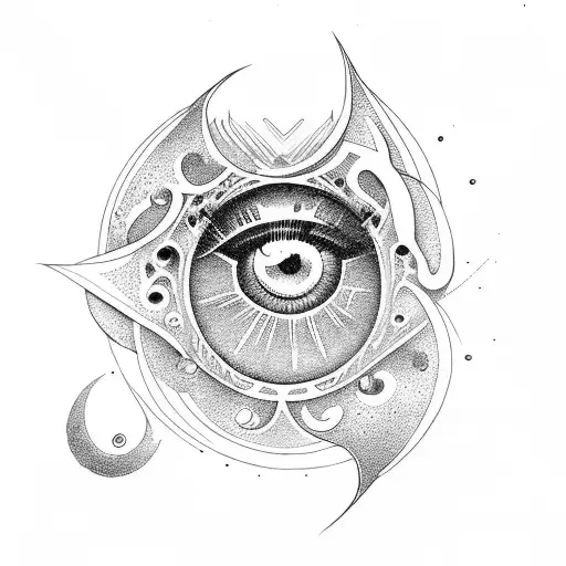 Eye of Horus and DMT tattoo design idea