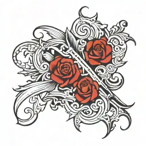 includes a solid black rectangle tattoo design idea