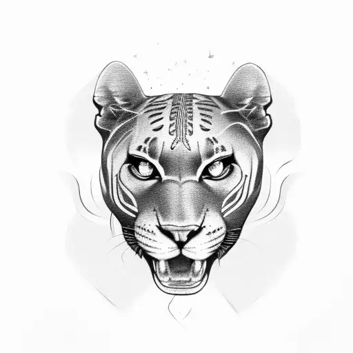 Panther tattoo design idea
