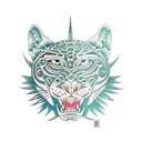 Panther tattoo design idea