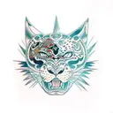 Panther tattoo design idea