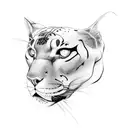 Panther tattoo design idea