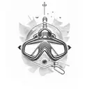 scuba diving tattoo design idea