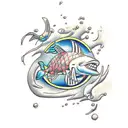 scuba diving tattoo design idea