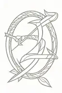 DNA helix with hammer and sickle tattoo design idea