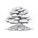 bonsai tree tattoo design idea
