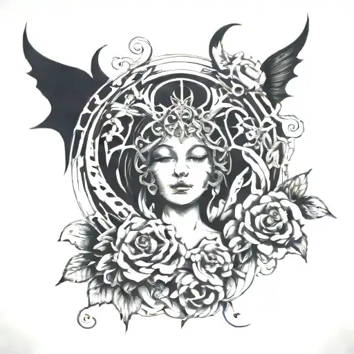 I made peace with my inner demons  tattoo design idea