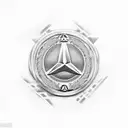  yakuza Mercedes-Benz  tattoo design idea
