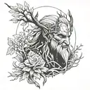 witcher 3 leshy tattoo design idea