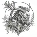 witcher 3 leshy tattoo design idea