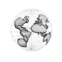 A map of the world with a heart marking all the places you and Nidhi have visited together tattoo design idea