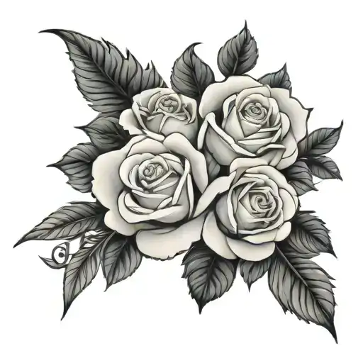 roses with doves and clouds shading on arm tattoo tattoo design idea