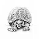Galapagos tortoise tattoo design idea