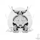 Galapagos tortoise tattoo design idea