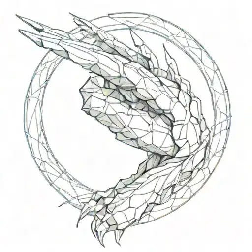 infinity symbol with wolverine claws extended arm reaching tattoo design idea