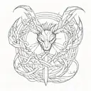 infinity symbol with wolverine claws extended tattoo design idea