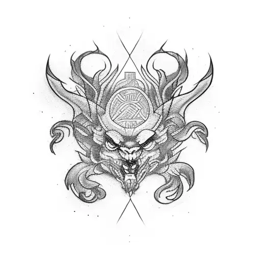 Tengri tattoo design idea