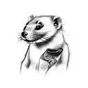 Ferret  tattoo design idea