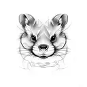 Ferret  tattoo design idea