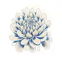 Chrysanthemum tattoo design idea