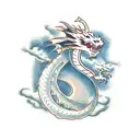 dragon with clouds tattoo design idea