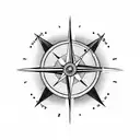 Incorporate a compass and a clock to symbolize navigating through time and treasured memories tattoo design idea