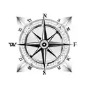 Incorporate a compass and a clock to symbolize navigating through time and treasured memories tattoo design idea