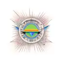 Pink Floyd Time  tattoo design idea