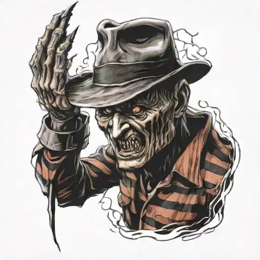 freddy krueger anime style tattoo tattoo design idea