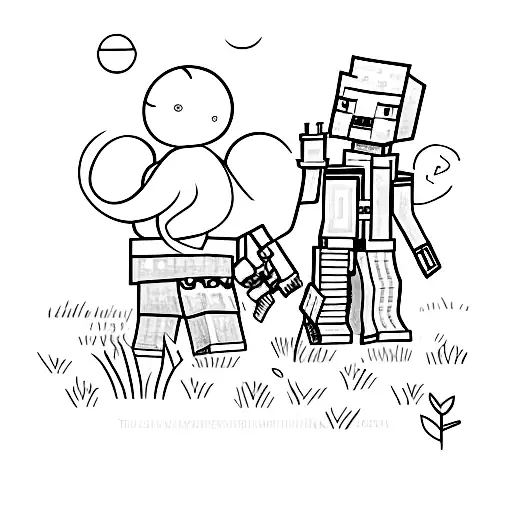 Emily Morgan Minecraft Ellie willliams the last of us  tattoo design idea