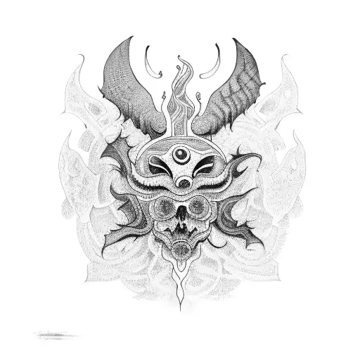 ayahuasca given by shaman  tattoo design idea