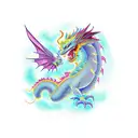 dragon and phoenix tattoo design idea