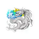 dragon and phoenix tattoo design idea