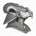 ancient Egypt god Osiris   tattoo design idea