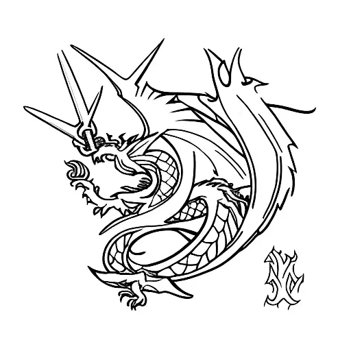 dragon emblem grom comics iron fist with tail that goes around my forearm tattoo design idea