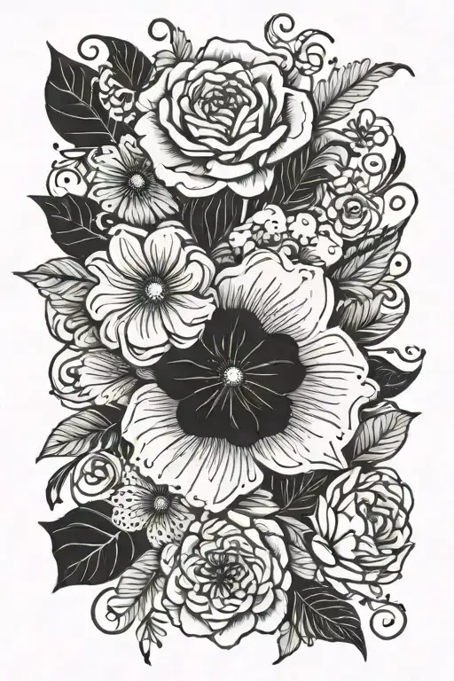 moms birthday date tattoo design idea