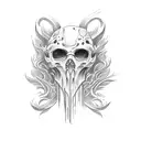 corvo nordico  tattoo design idea