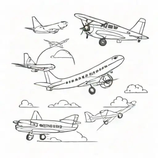 Avion tattoo design idea