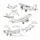 Avion tattoo design idea
