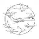 Avion tattoo design idea
