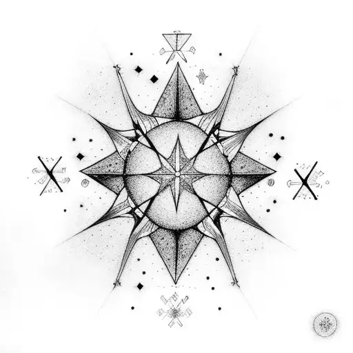 star constellations serotonin tattoo design idea