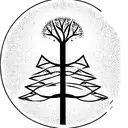 tree of life with triangles tattoo design idea