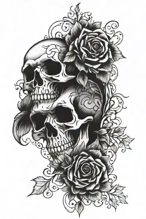 memento mori memento vive tattoo design idea