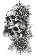 memento mori memento vive tattoo design idea