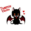 cute vampire bat tattoo design idea
