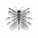 Dragonfly tattoo design idea