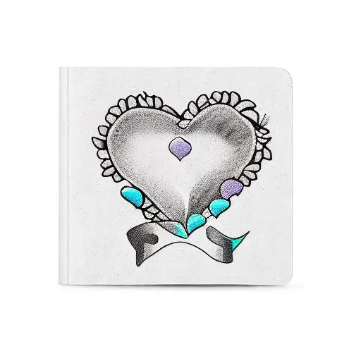 forever and always tattoo with thumbprint heart tattoo design idea