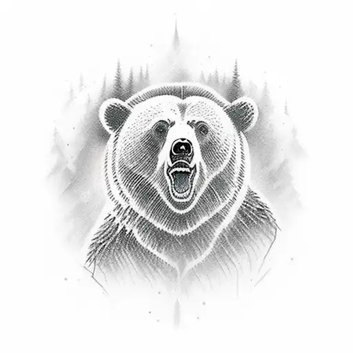 Bears family tattoo design idea